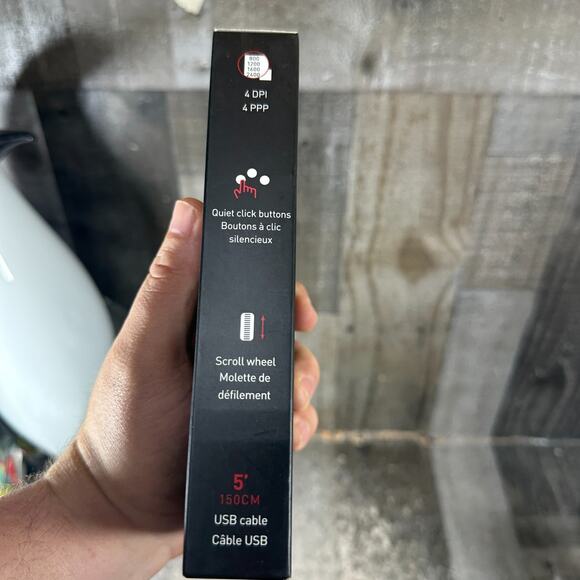 Macally 3 Button Optical USB Wired Mouse for Mac and PC Sealed - Picture 3 of 9